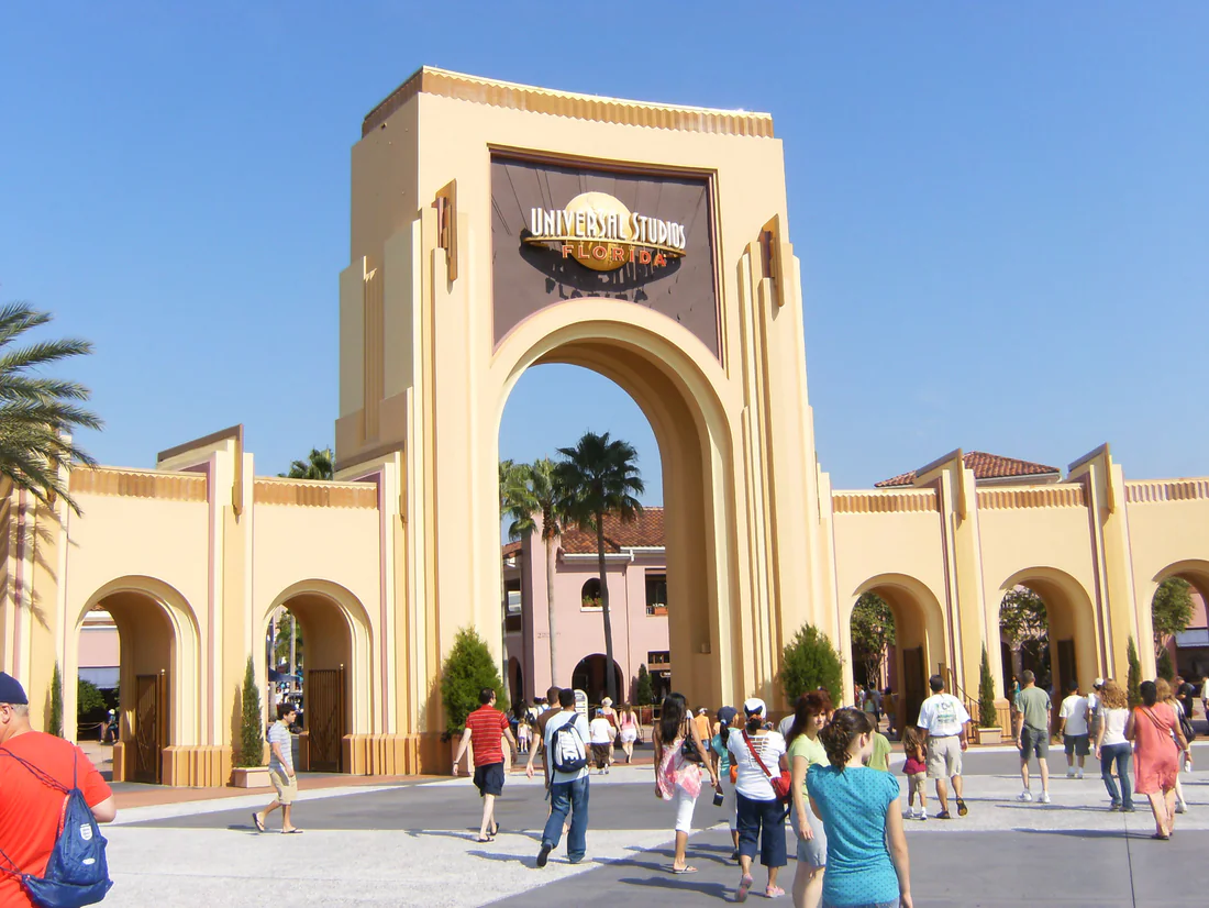 The entrance gate to Universal Studios Florida.