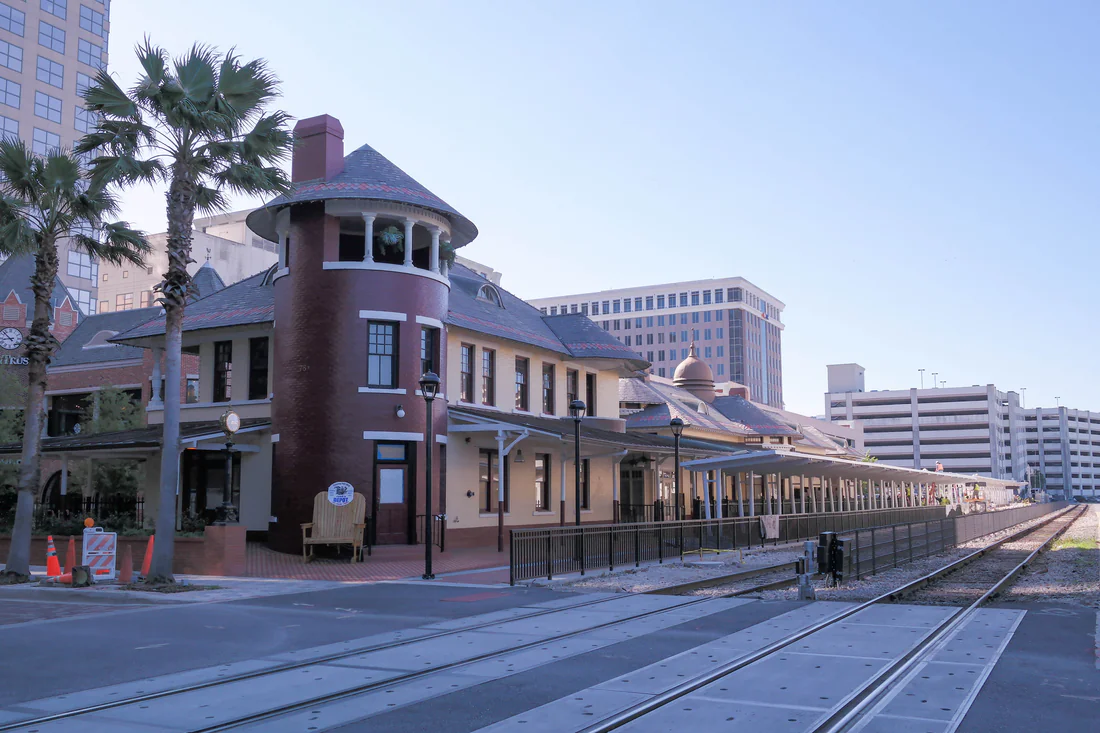 The old Orlando railroad depot at Church Street Station, 2014.