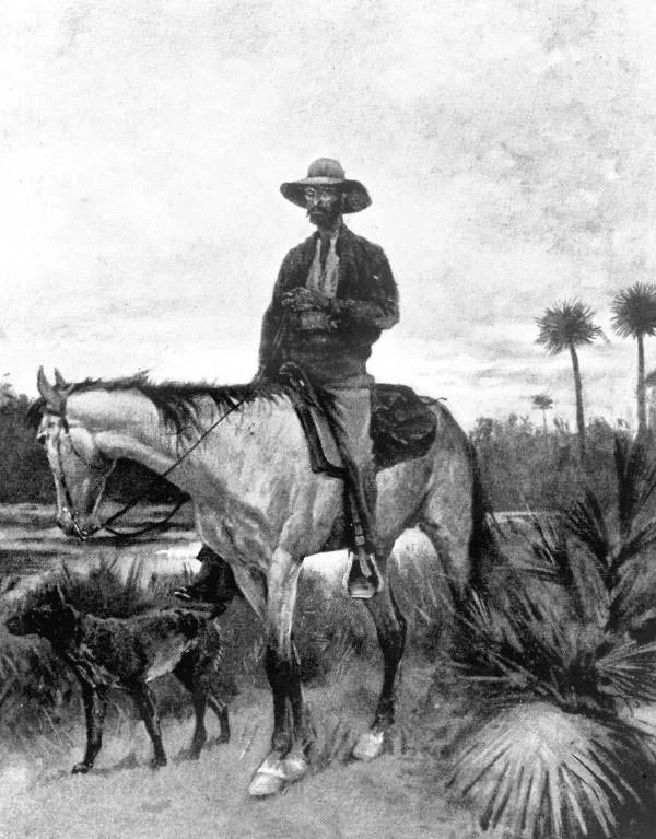 A Cracker Cowboy, a drawing by Frederic Remington.
