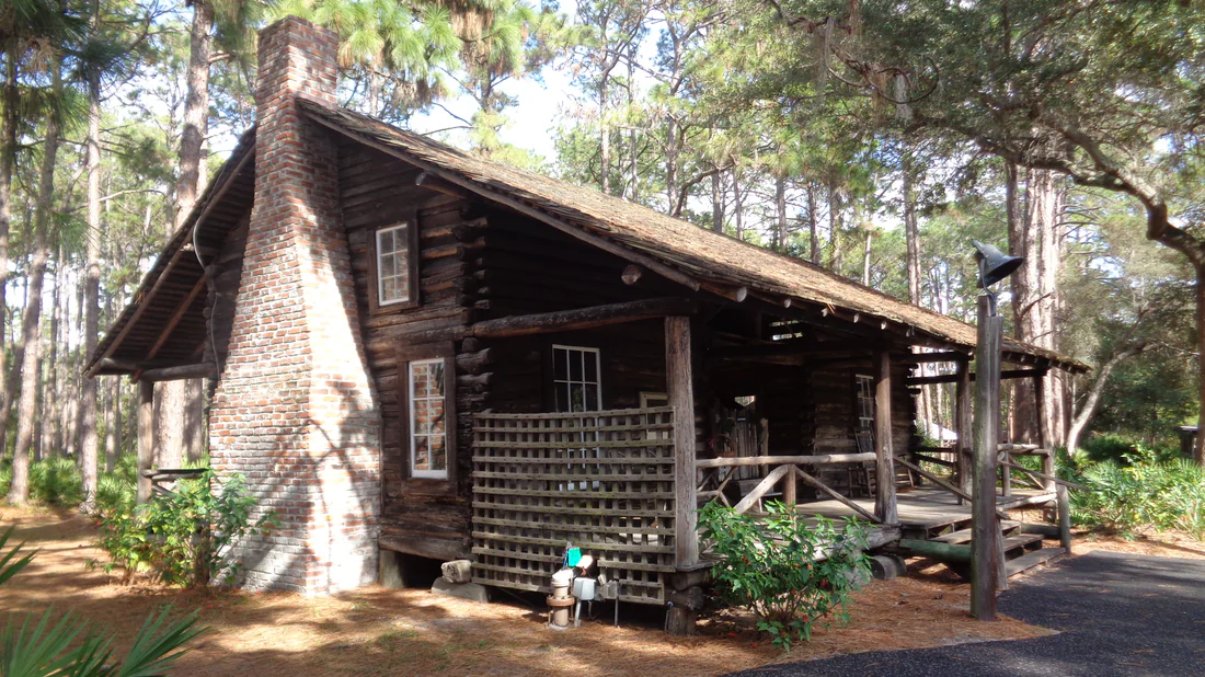 A log cabin the McMullen family built in 1852 near what is now Clearwater, now at Heritage Village in Largo.