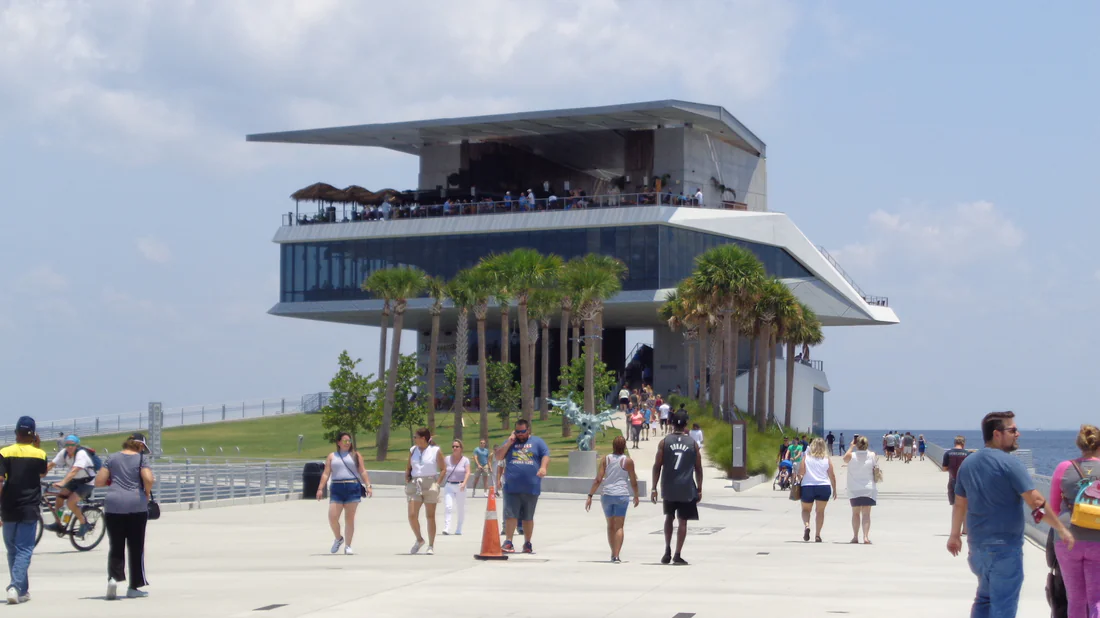 The St. Pete Pier in St. Petersburg, July 2021.