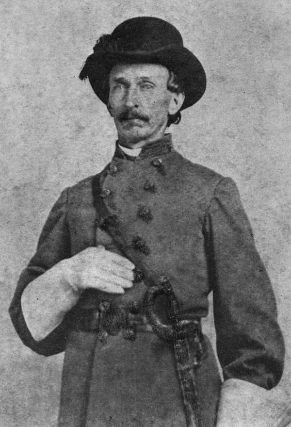 Captain John Jackson Dickison, whose cavalry captured and burned the Union gunboat Columbine in 1864.