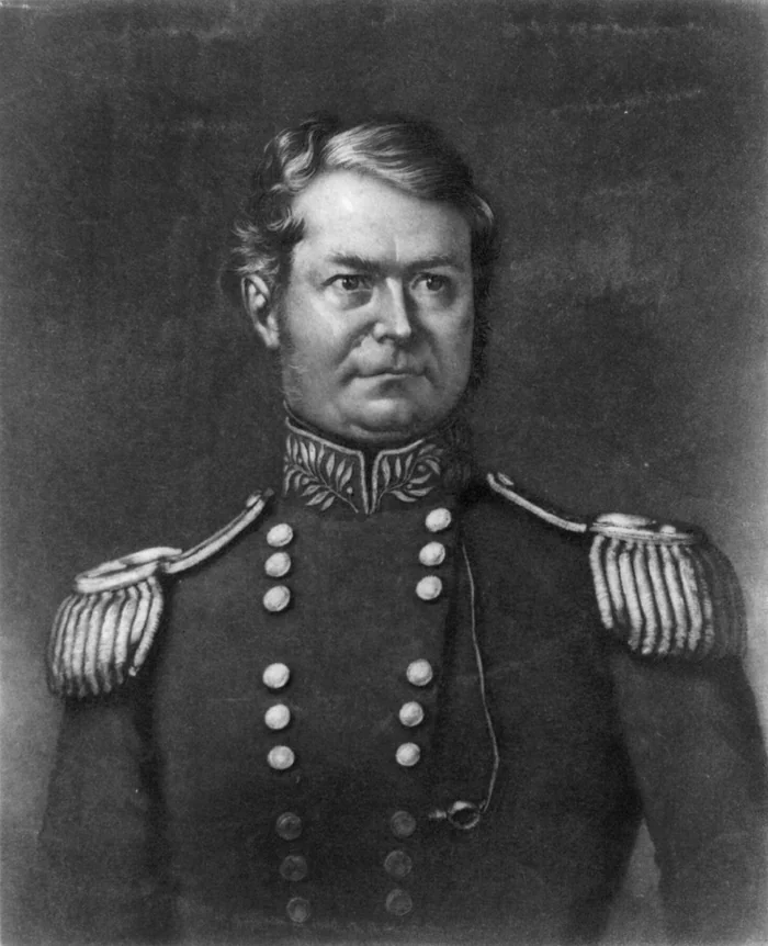 William J. Worth, who ran the post at Fort Shannon in Palatka, in an engraving from 1848.