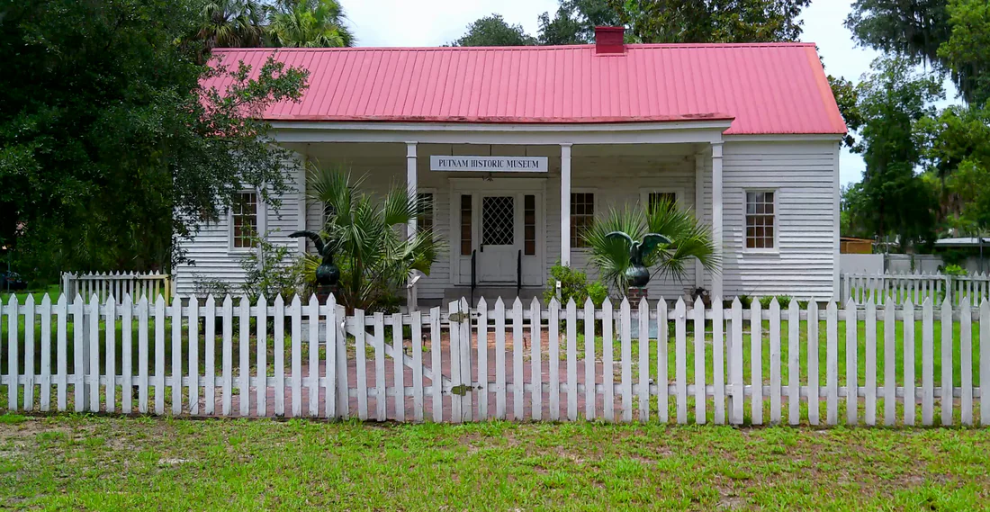 The Fort Shannon officers' quarters in Palatka, home of the Putnam County Historical Museum, 2020.