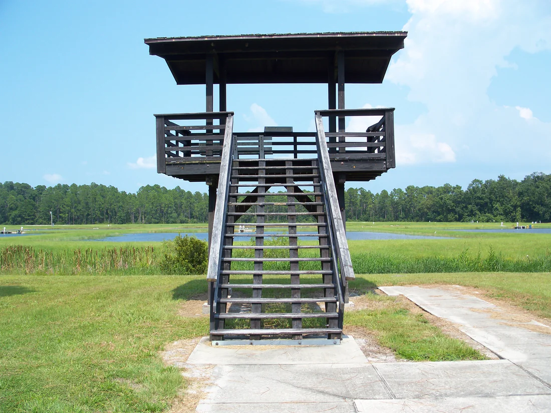 The observation tower at the Welaka National Fish Hatchery, 2007.