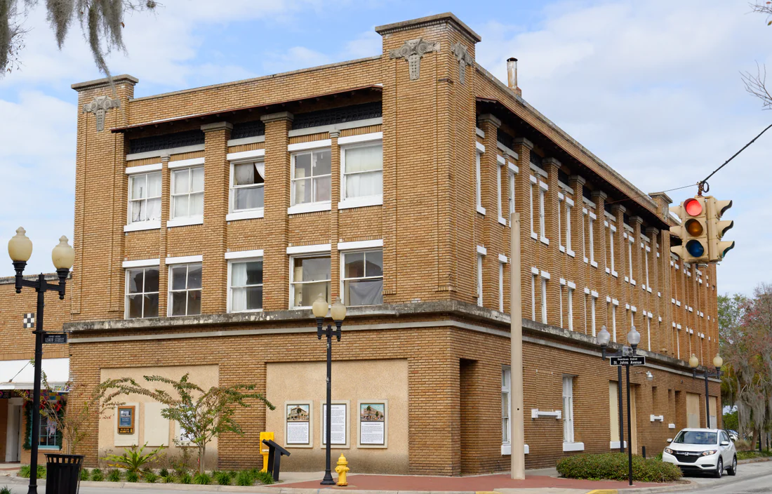 The Hotel James in Palatka, which joined the National Register of Historic Places in 2019, seen in 2020.