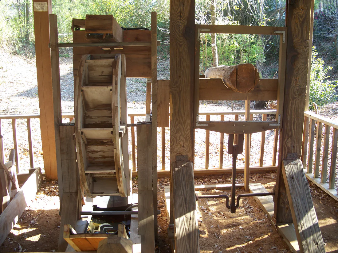 A display at the Arcadia Mill site in Milton.