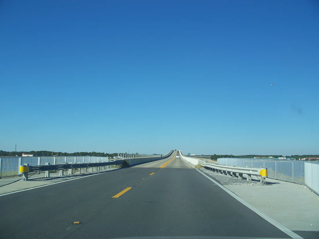The bridge to Navarre Beach, 2010.