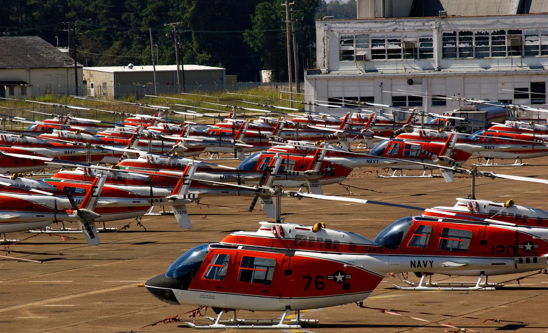 U.S. Navy TH-57 Sea Ranger training helicopters, 2004.
