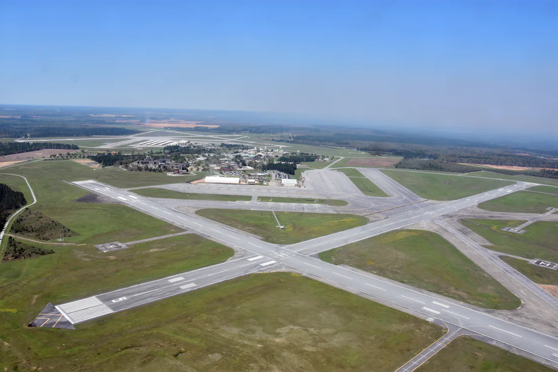 Naval Air Station Whiting Field from the air, March 29, 2021.