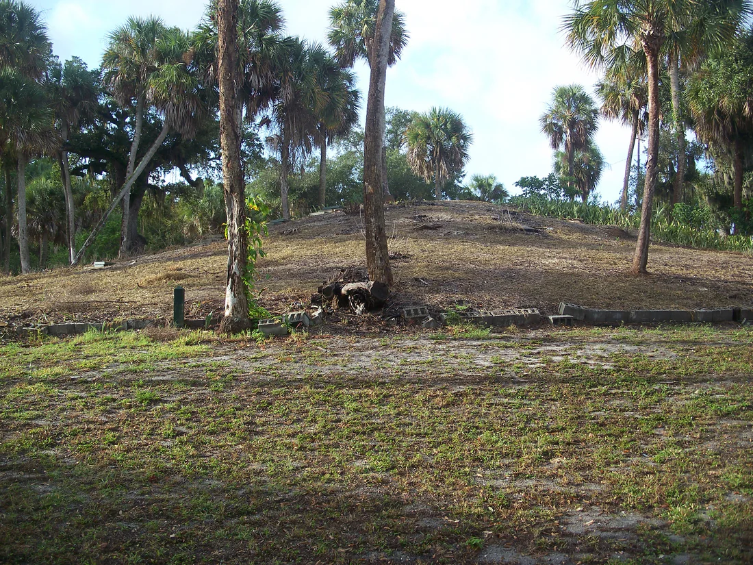 The site of the fort at Old Fort Park in Fort Pierce.