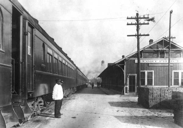 The Florida East Coast Railway station at Fort Pierce.