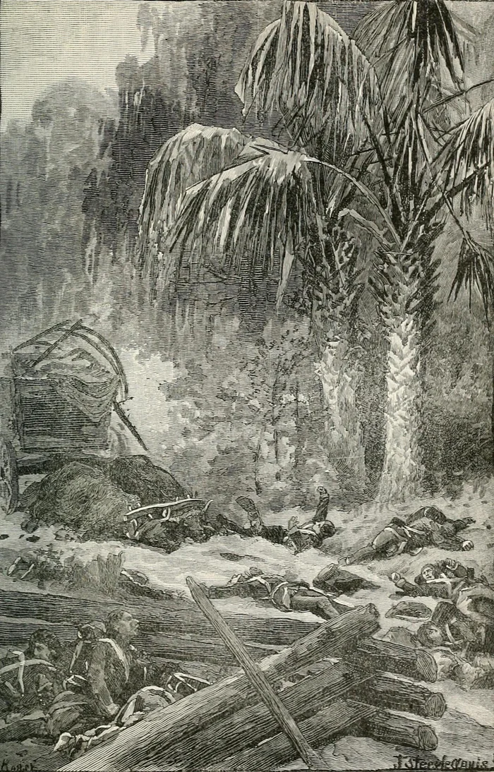 Major Dade's battlefield of 1835, in an engraving from about 1891.