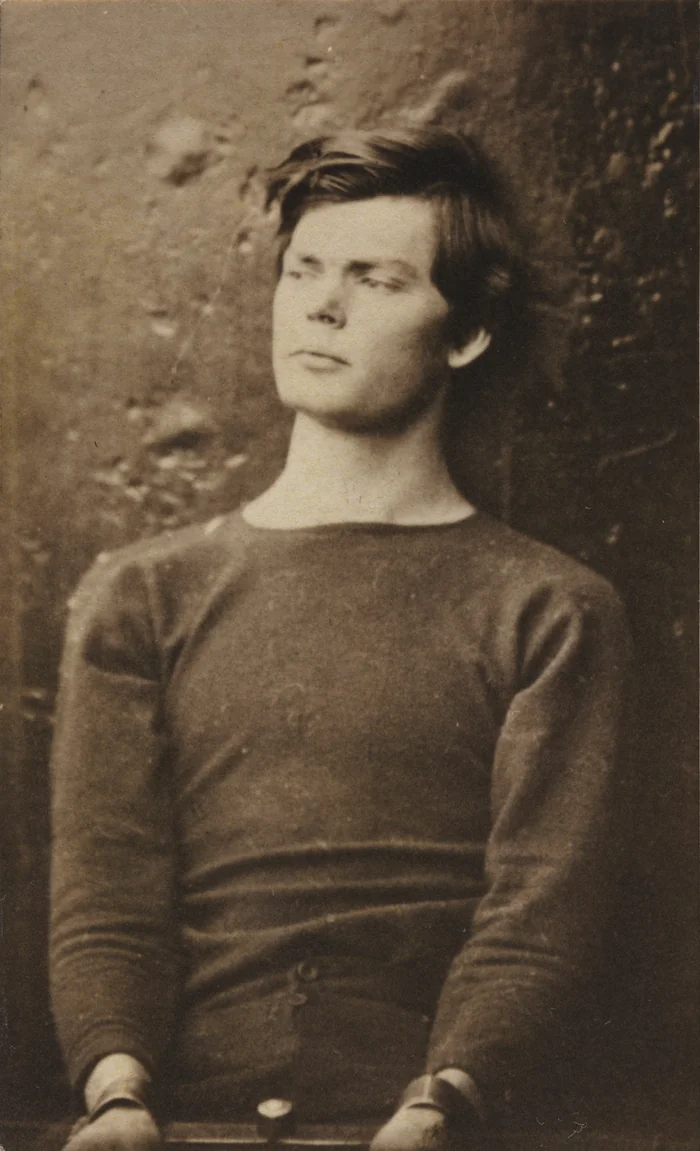 Lewis Powell, whose family settled near the future Live Oak in 1859, photographed by Alexander Gardner in 1865.