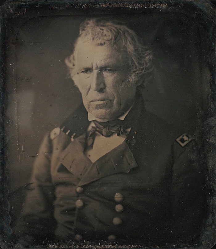 General Zachary Taylor in uniform, the soldier and president the county was named for.