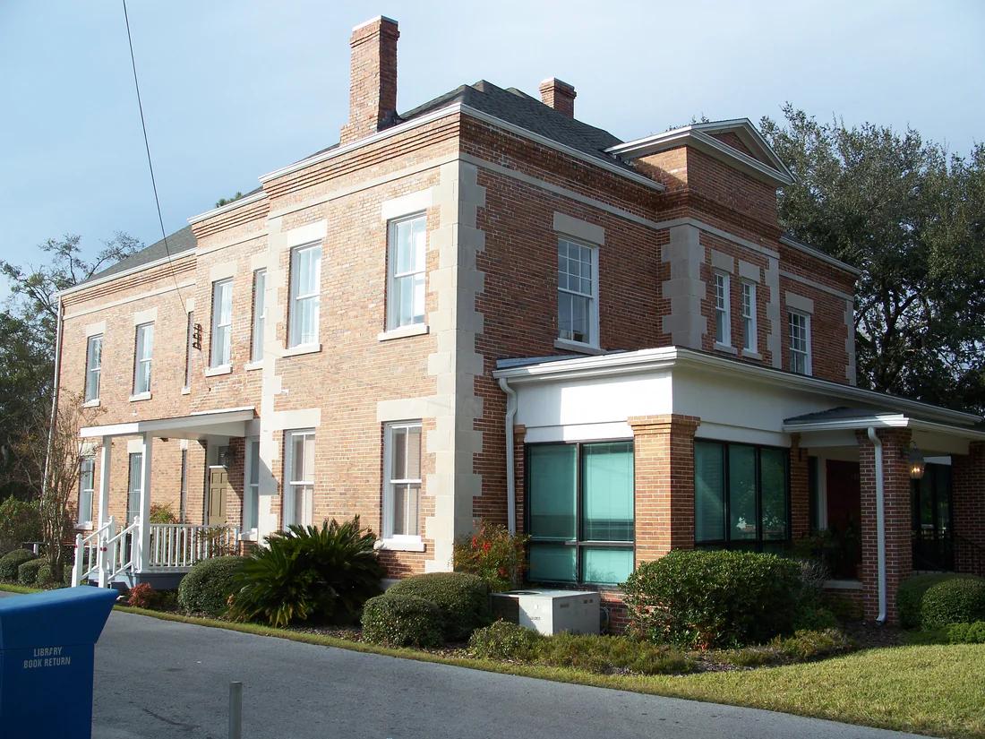 The old Taylor County Jail in Perry, built in 1912 and the county's oldest surviving public building.