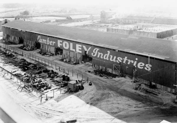 The Foley Lumber Industries plant at Foley, the company town near Perry, in 1954.