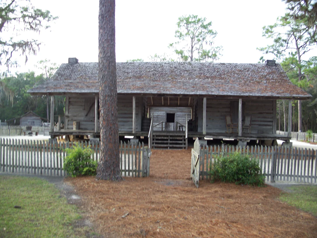 The Whiddon family's Cracker homestead, built in 1863, at Forest Capital Museum State Park.