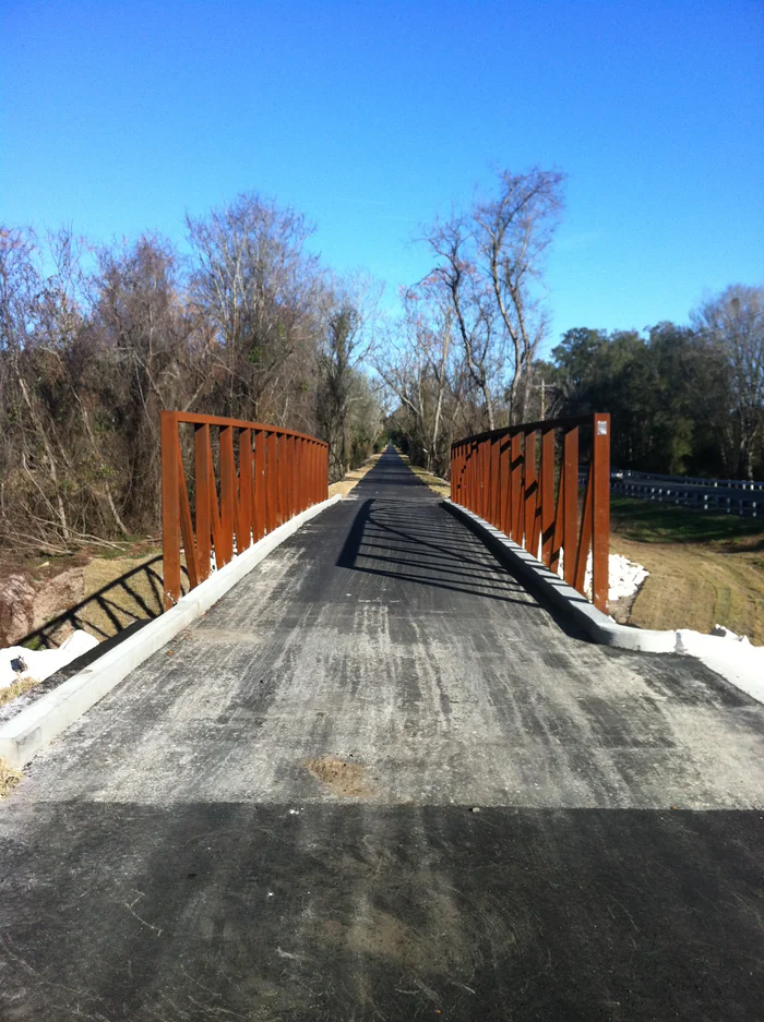 A bridge on the Palatka-to-Lake Butler State Trail west of Florahome, 2012.