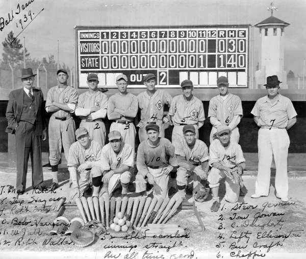 The Raiford State Prison baseball team, 1939.