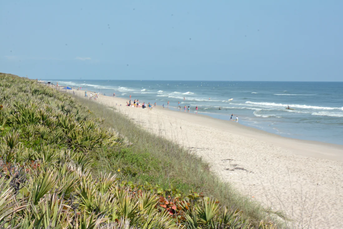 The beach at Canaveral National Seashore.