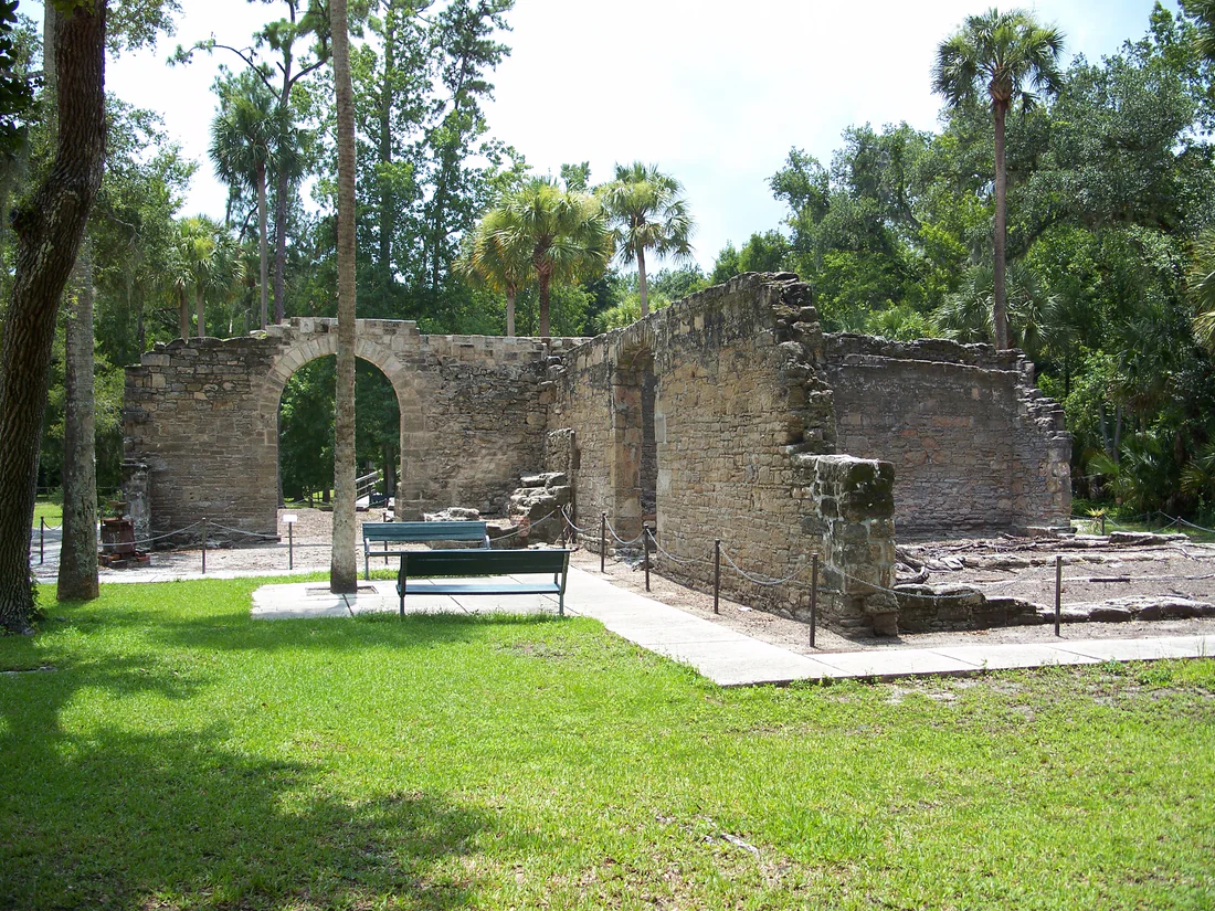 The sugar mill ruins in New Smyrna Beach.