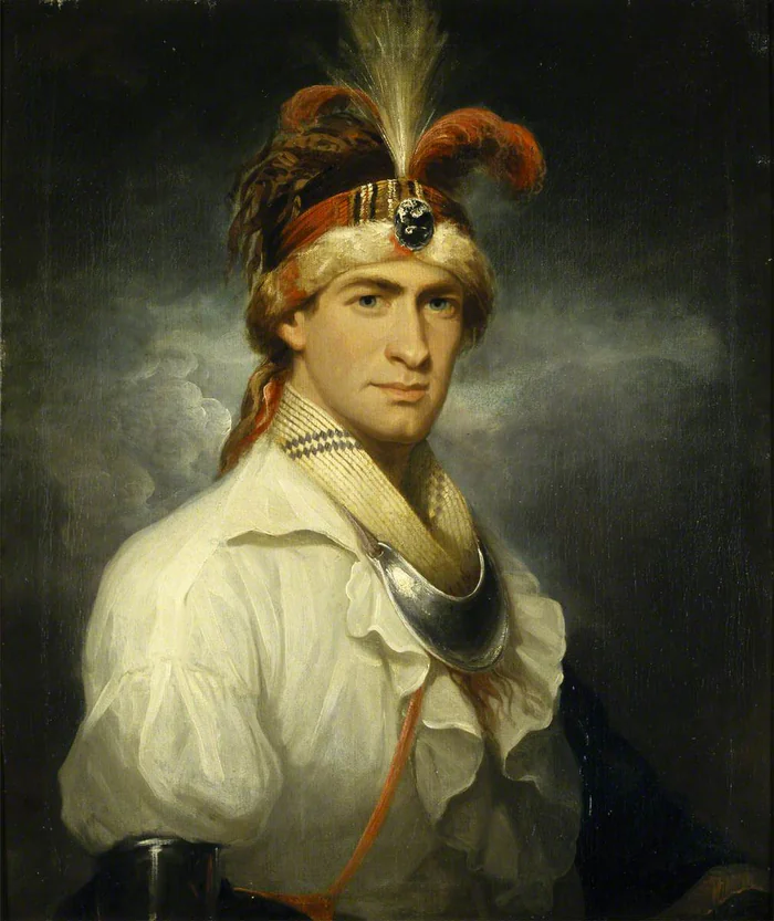 William Augustus Bowles, the former British officer who captured San Marcos, painted as a Creek chief.