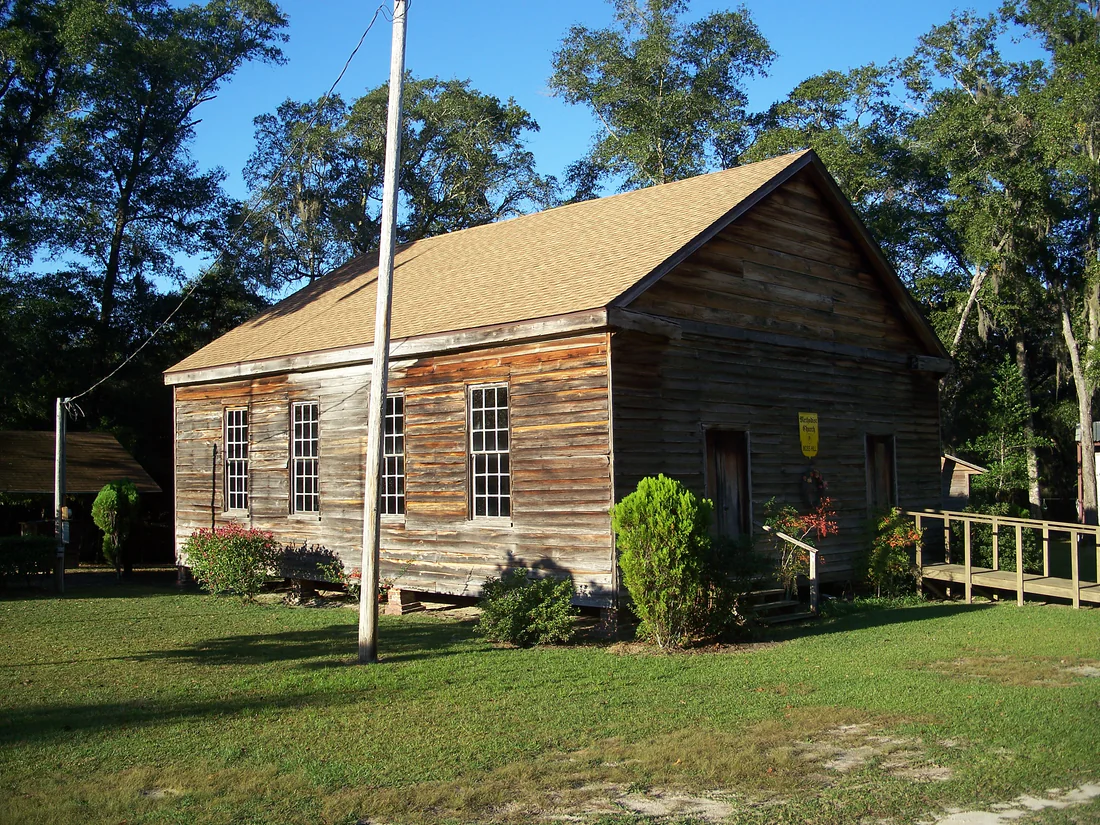 Moss Hill Church and its shady grounds near Vernon, 2010.