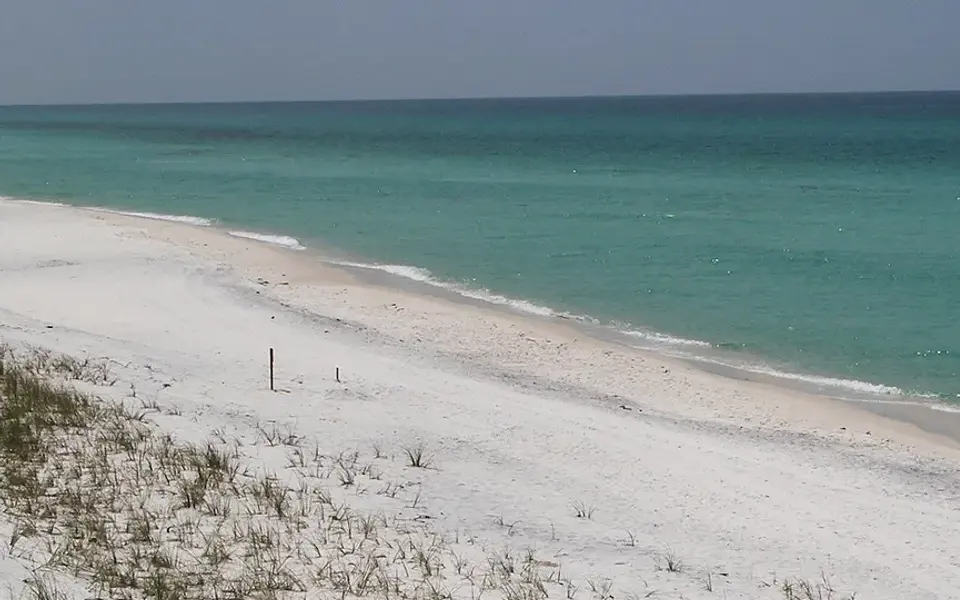 Emerald Coast water and bright white sand