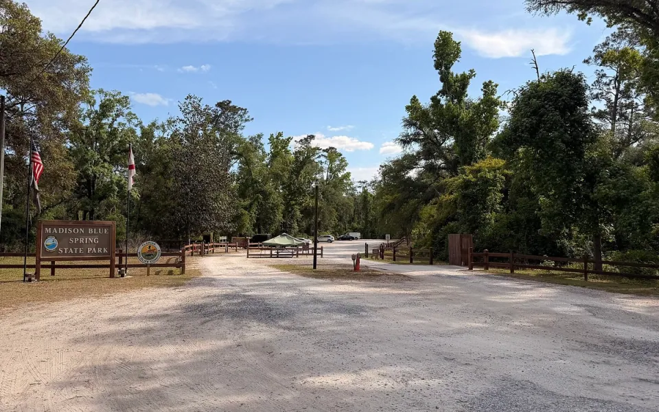Madison Blue Spring State Park in Madison County, Florida