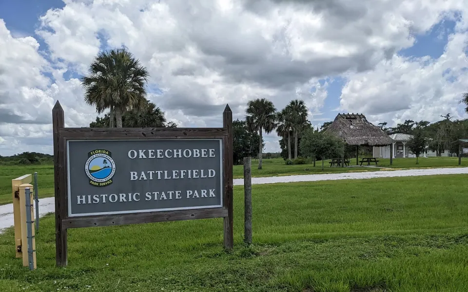 Okeechobee Battlefield Historic State Park in Okeechobee County, Florida